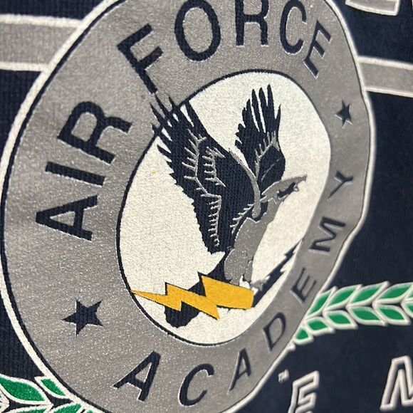 🔥🔥 True Vintage AIR FORCE ACADEMY Crewneck Sweatshirt - EXCELLENT - Sz L 🔥 - Picture 3 of 7